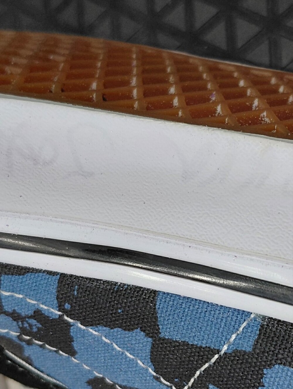 Vans X Mens Krooked Skate SK8-HI Black & Blue High-Top Sneakers SIZE MENS 10 - Picture 10 of 15